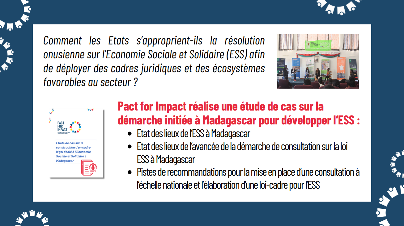 L'Economie Sociale et Solidaire à Madagascar : Analyse du mouvement de reconnaissance et de développement du secteur en cours dans le pays